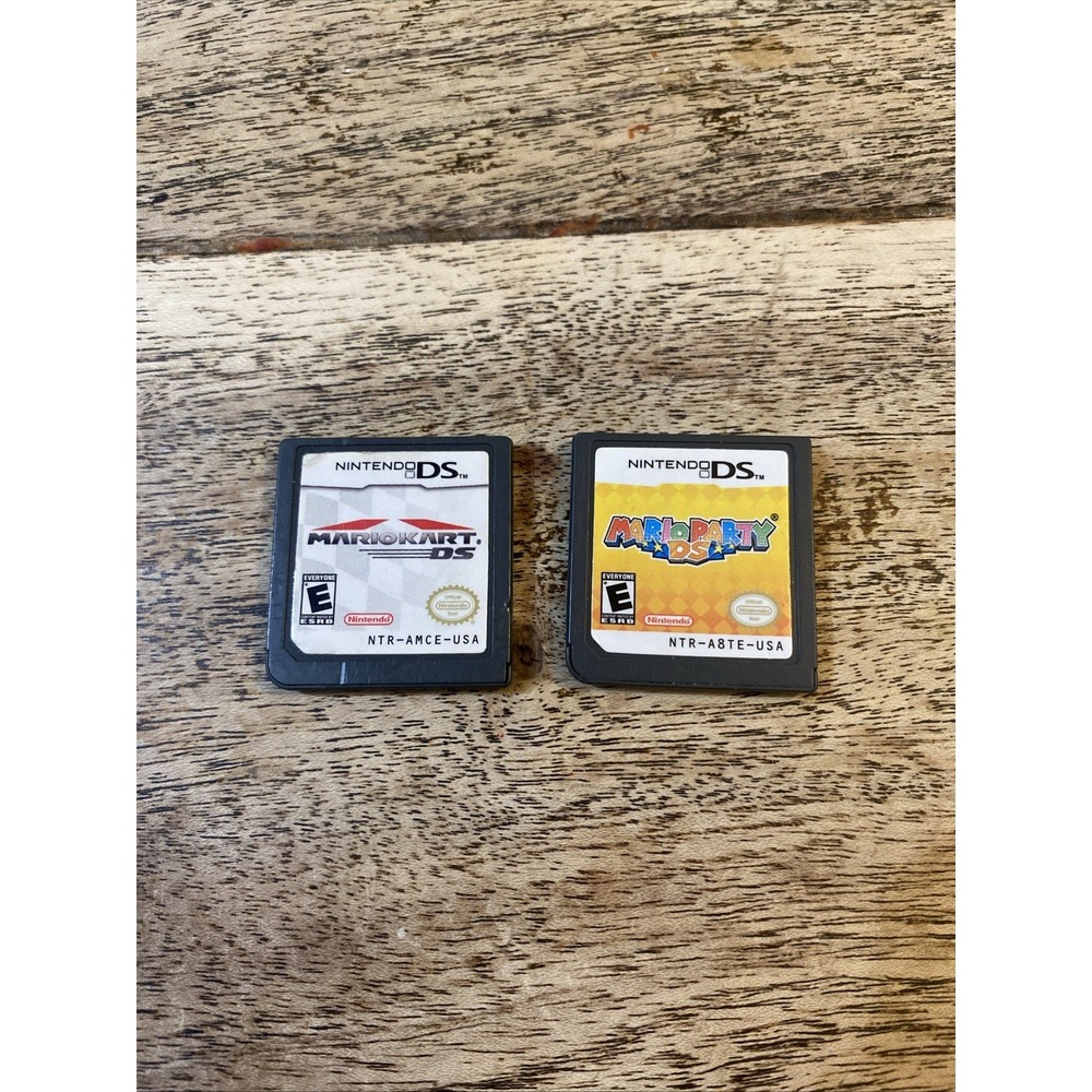 Mario Kart DS Mario Party 64 DS AUTHENTIC GENUINE Game Lot pf 2 Nintendo DS OEM - Picture 2 of 6